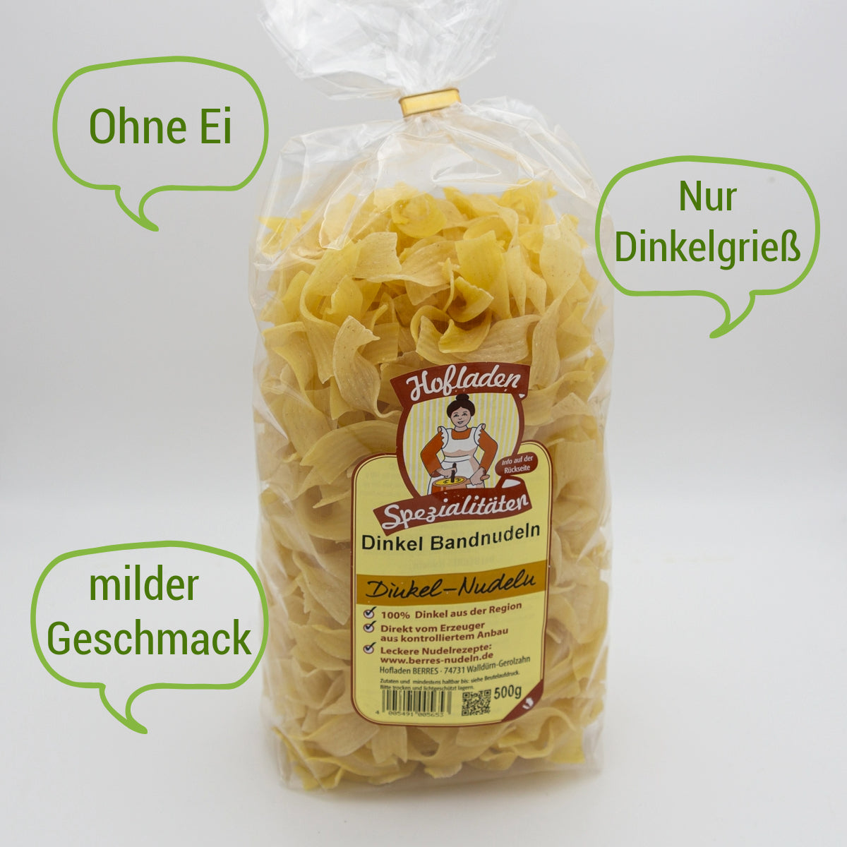 Dinkel Bandnudeln – 500 g
