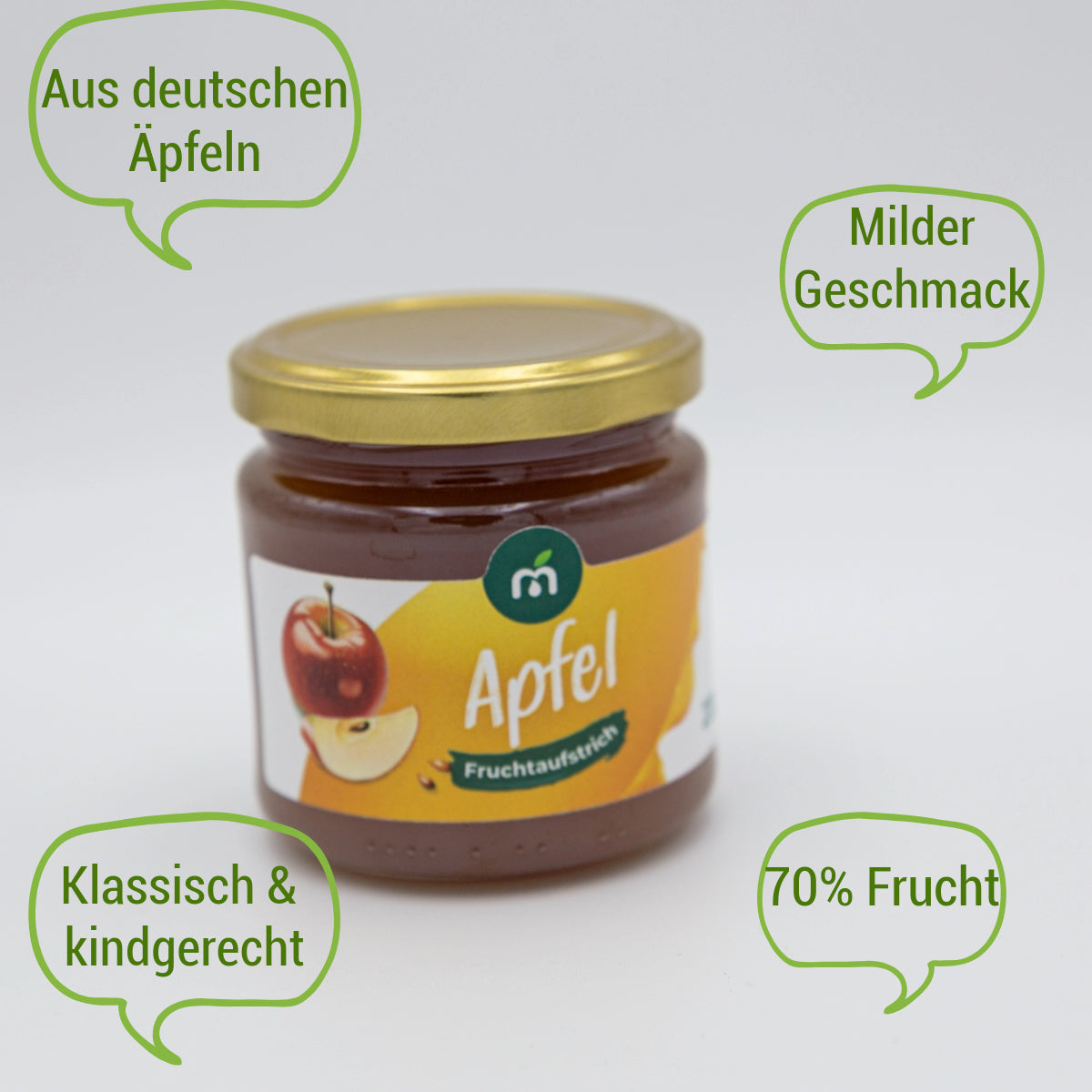 Fruchtaufstrich Apfel – 220 g