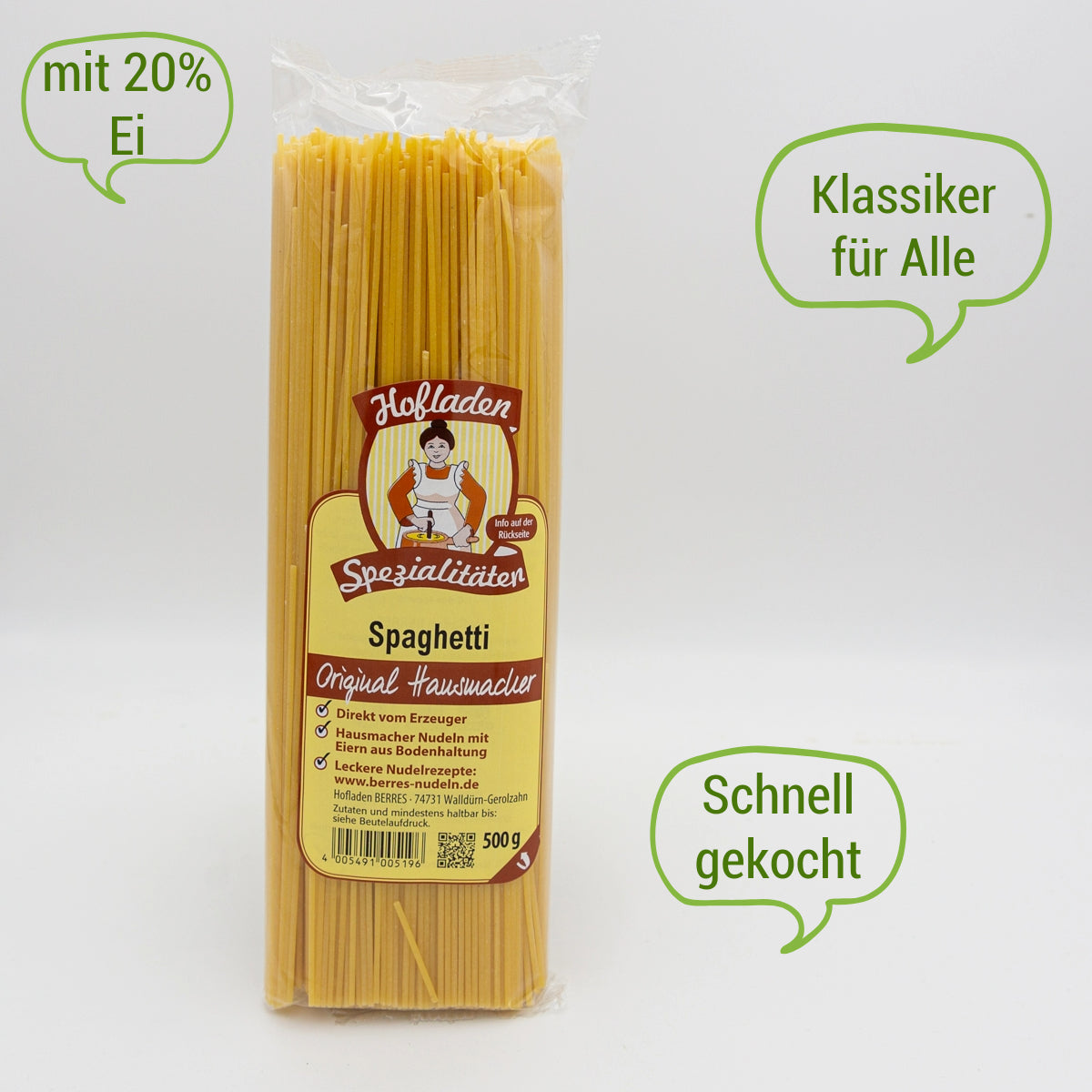 Spaghetti - 500 g, Eiernudeln