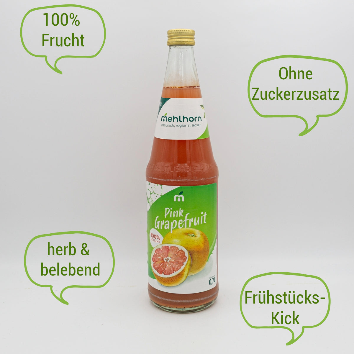 Pink Grapefruit – Saft, 0,7 l