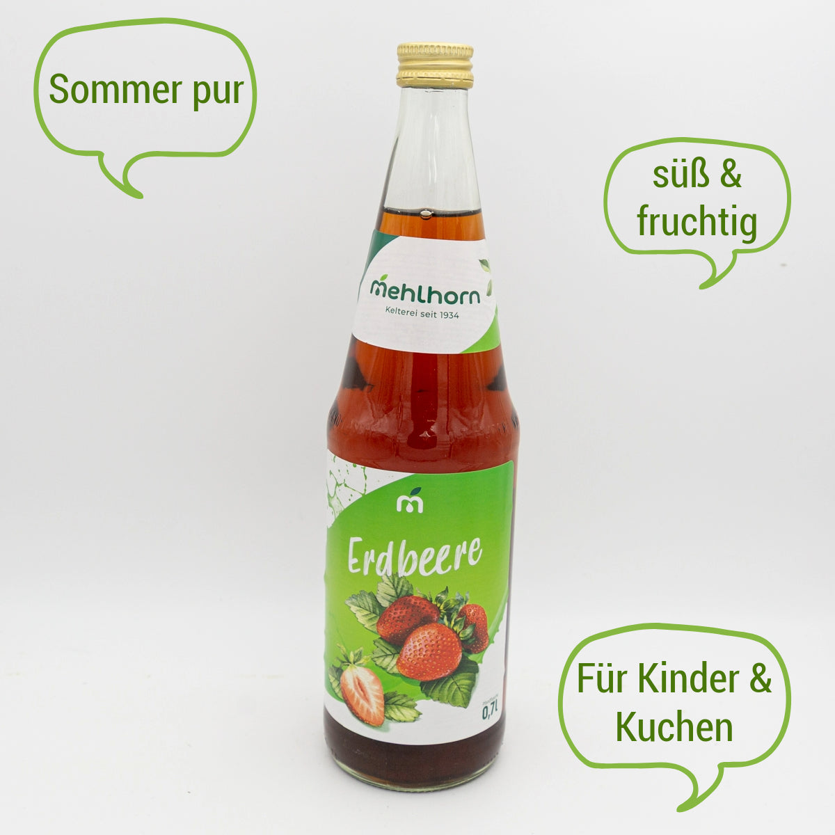 Fruchtnektar Erdbeere, 0,7 l