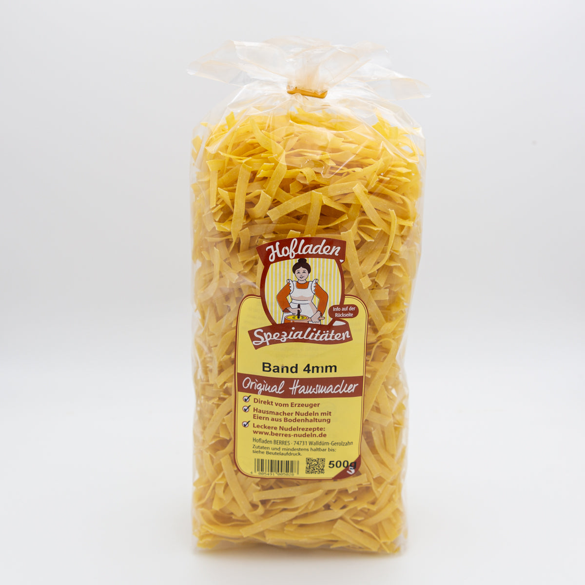 Bandnudeln 4mm - 500g, Eiernudeln