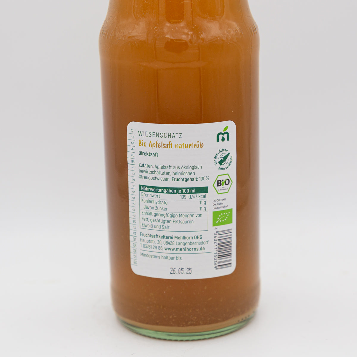Bio Apfelsaft naturtrüb – Direktsaft, 0,7 l