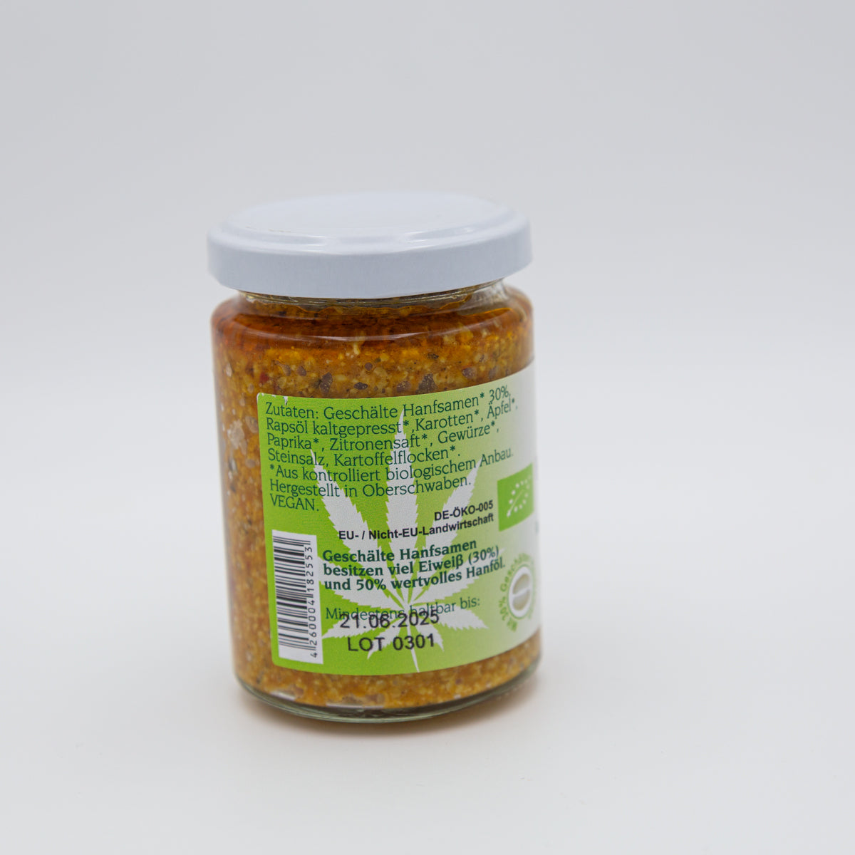 Hanfaufstrich Indisch – 135 g