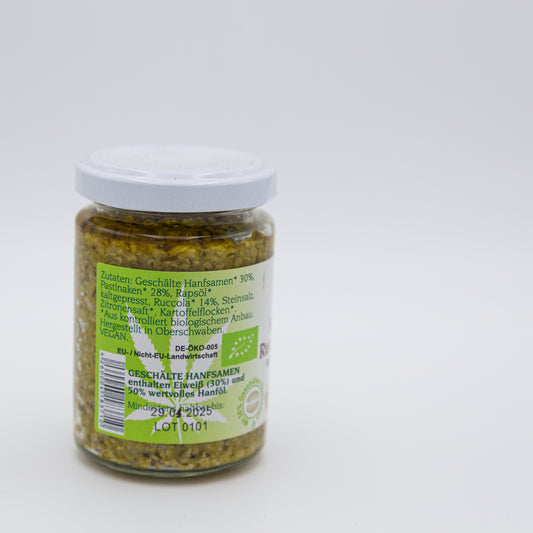 Hanfaufstrich Rucola-Pastinake – 135 g