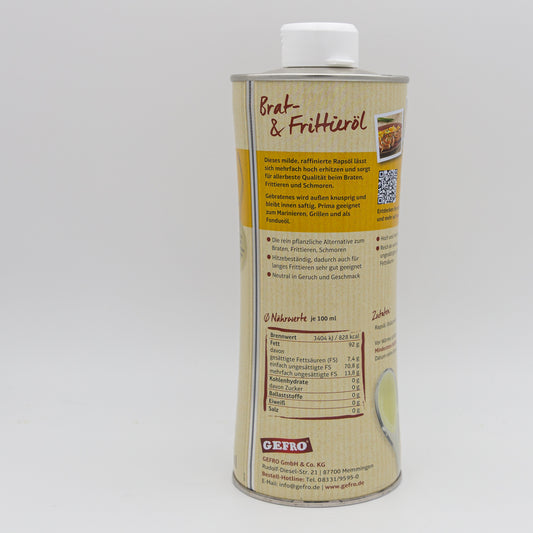 Brat- und Frittieröl – hoch erhitzbar, 750 ml