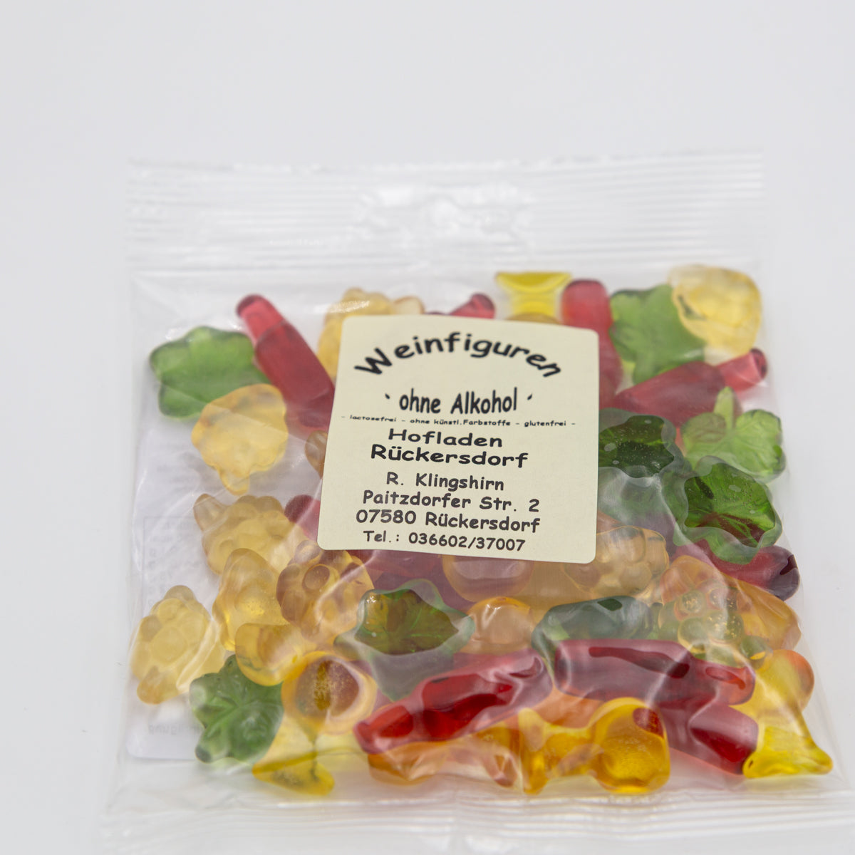 Fruchtgummi Weinfiguren – alkoholfrei, 150 g