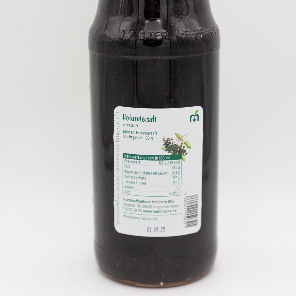 Holundersaft – 0,7 l, Direktsaft