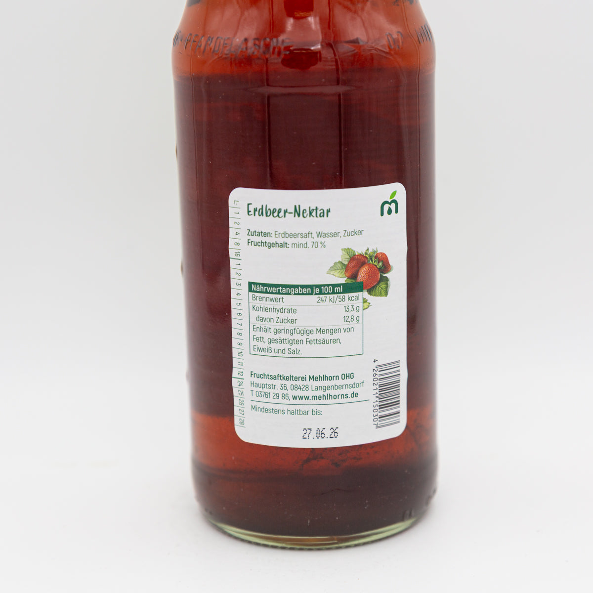 Fruchtnektar Erdbeere, 0,7 l