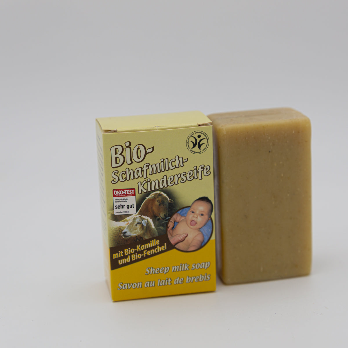Bio-Schafmilchseife Kinderseife mit Kamille & Fenchel – 100 g