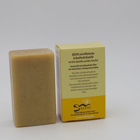 Bio-Schafmilchseife Kinderseife mit Kamille & Fenchel – 100 g