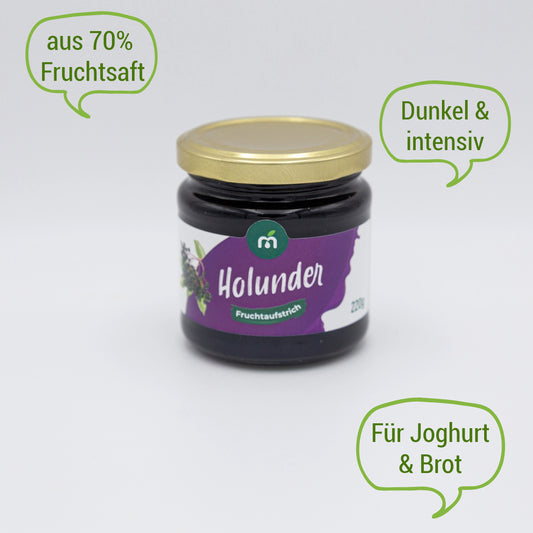 Fruchtaufstrich Holunder – 220 g