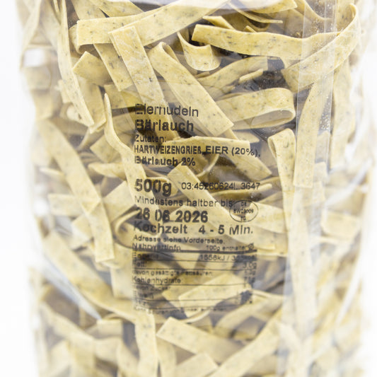 Eiernudeln Bärlauchnudeln, 500g
