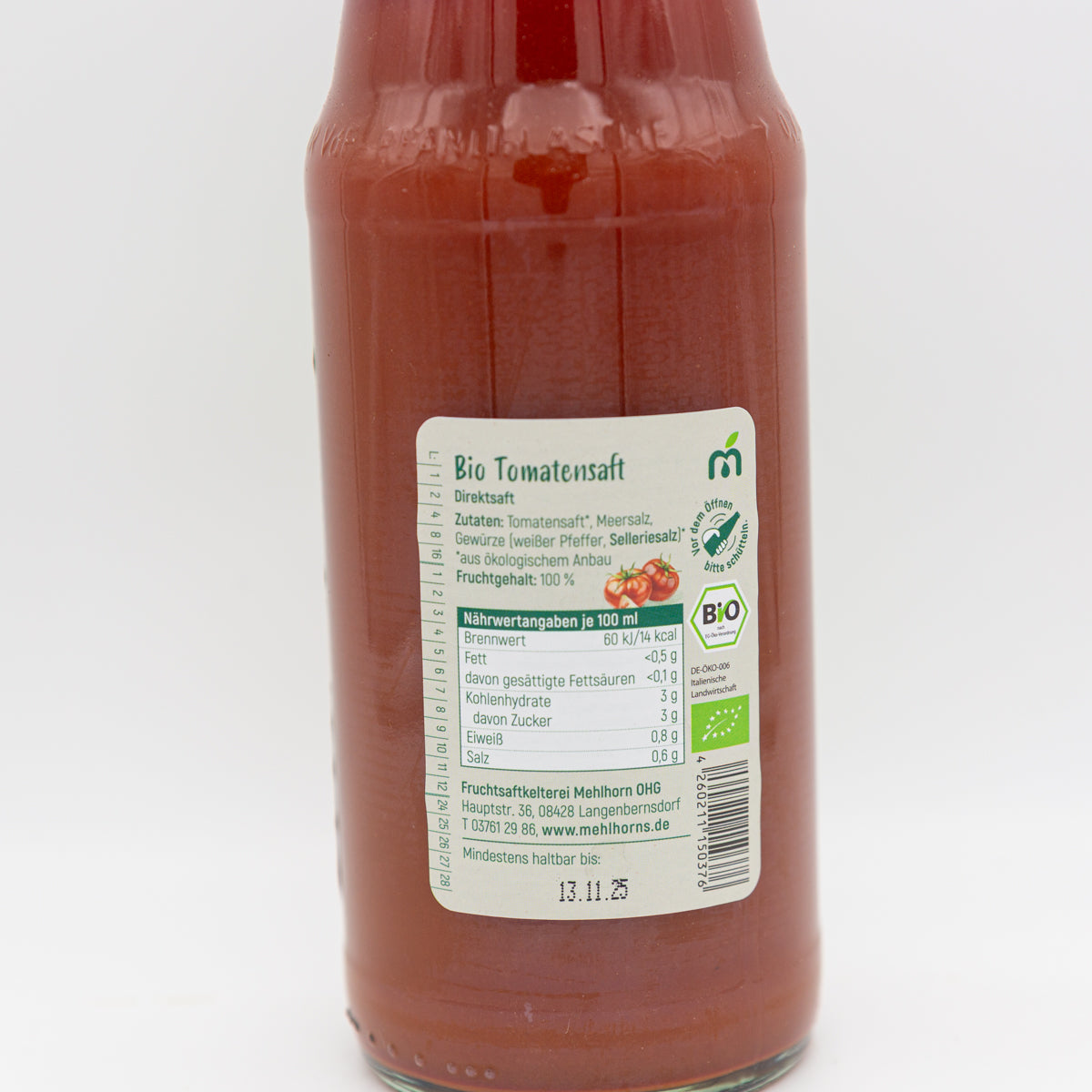 Bio-Tomatensaft – 0,7l, Direktsaft