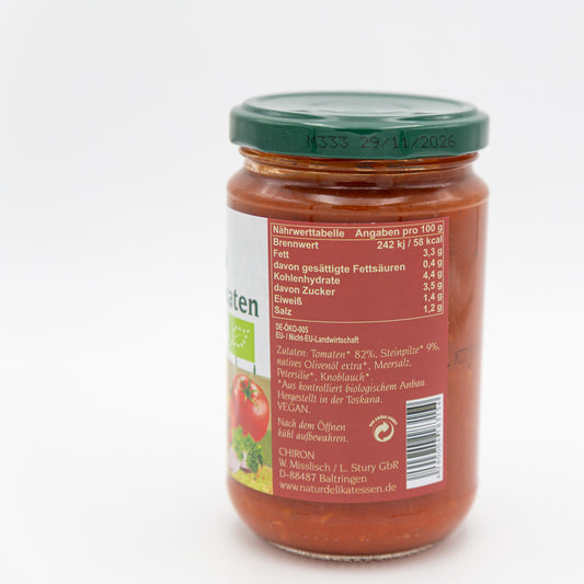 Steinpilz-Tomaten Sauce – Bio, 280 g