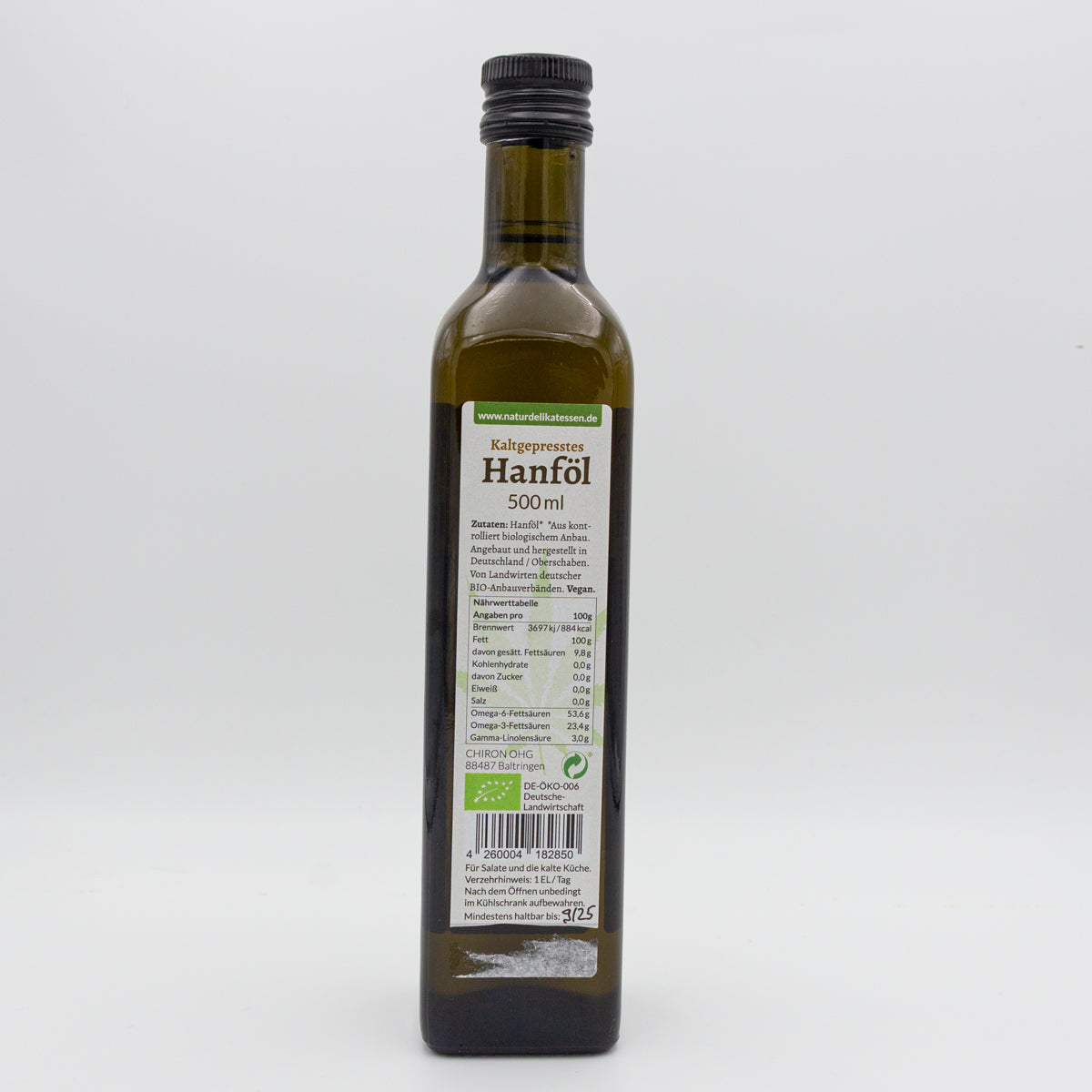 Bio Hanföl – kaltgepresst, 500 ml