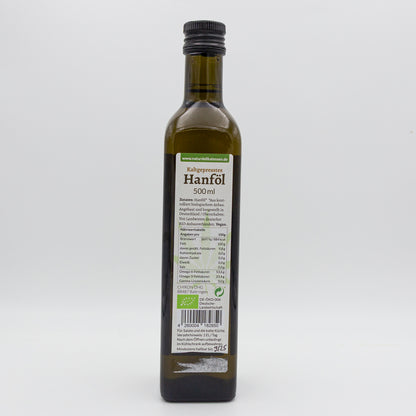 Bio Hanföl – kaltgepresst, 500 ml
