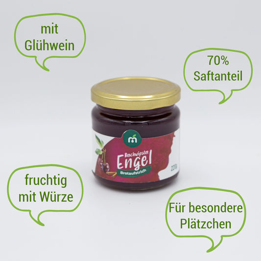 Fruchtaufstrich „Beschwipster Engel“ – rot – 220 g