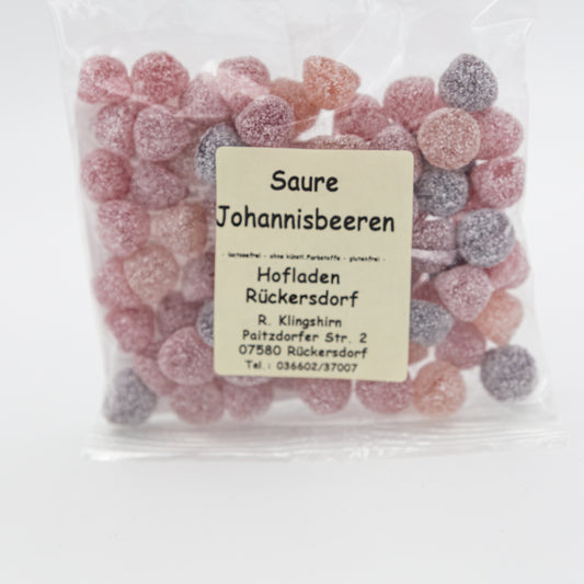 Fruchtgummi Saure Johannisbeeren – 150 g