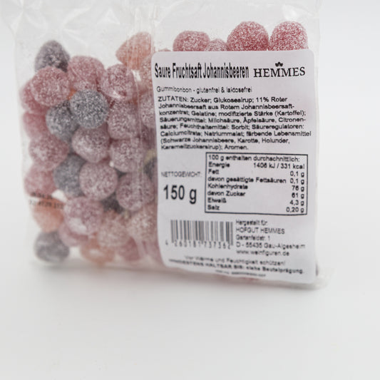 Fruchtgummi Saure Johannisbeeren – 150 g