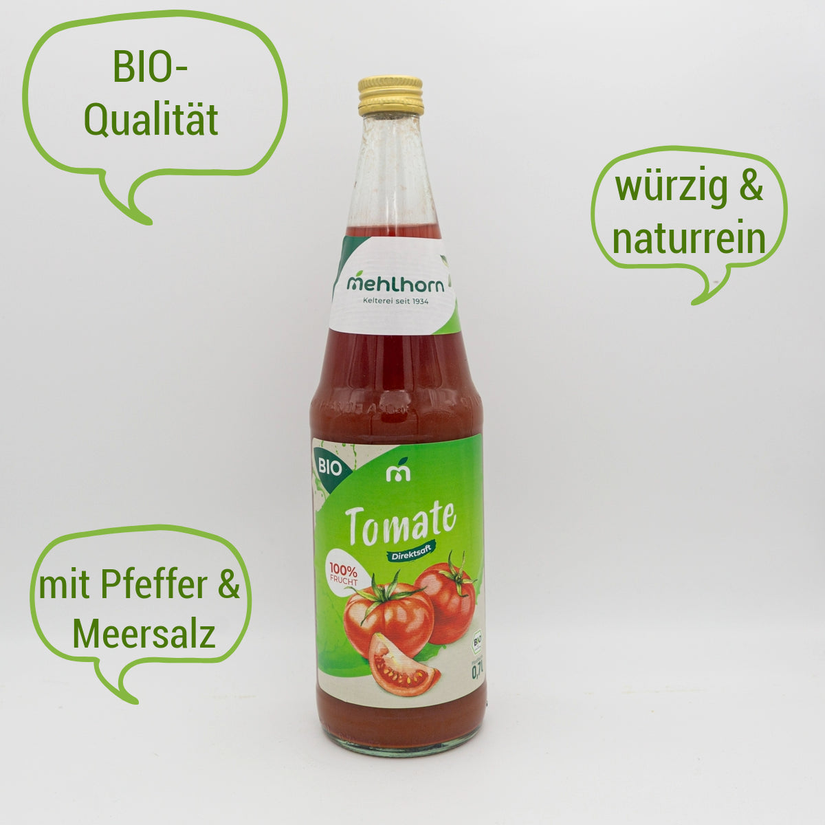 Bio-Tomatensaft – 0,7l, Direktsaft