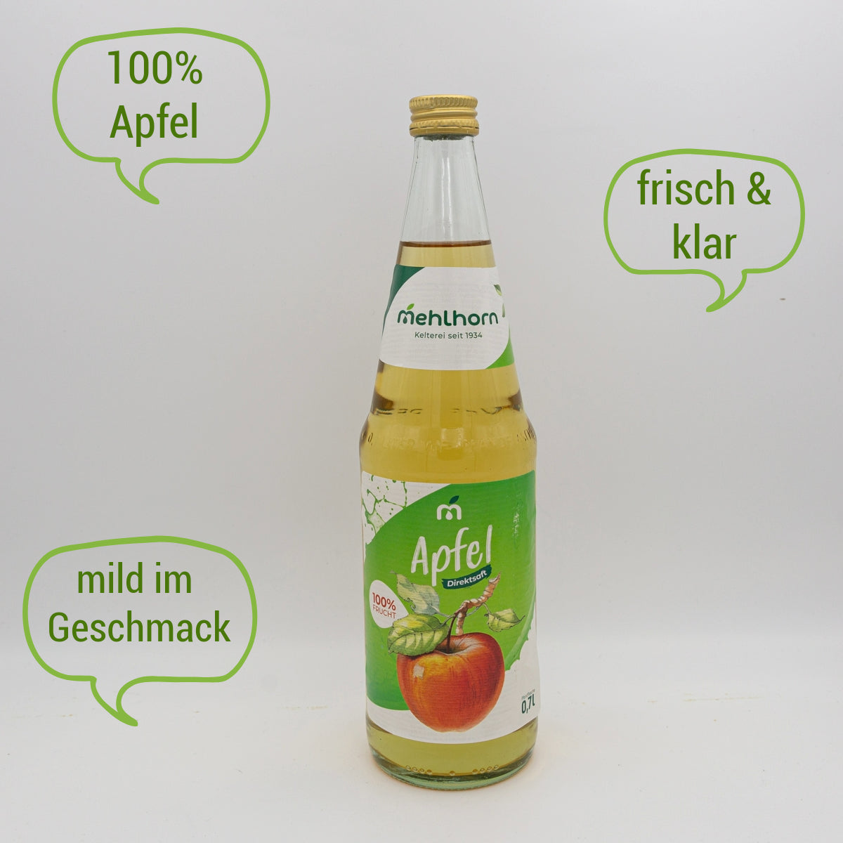 Apfelsaft klar - Direktsaft, 0,7l