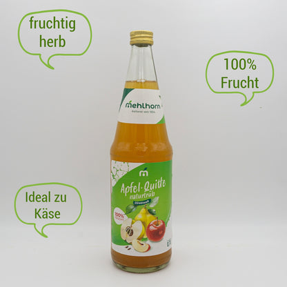 Apfel-Quitten-Saft - naturtrüb, 0,7l, Direktsaft