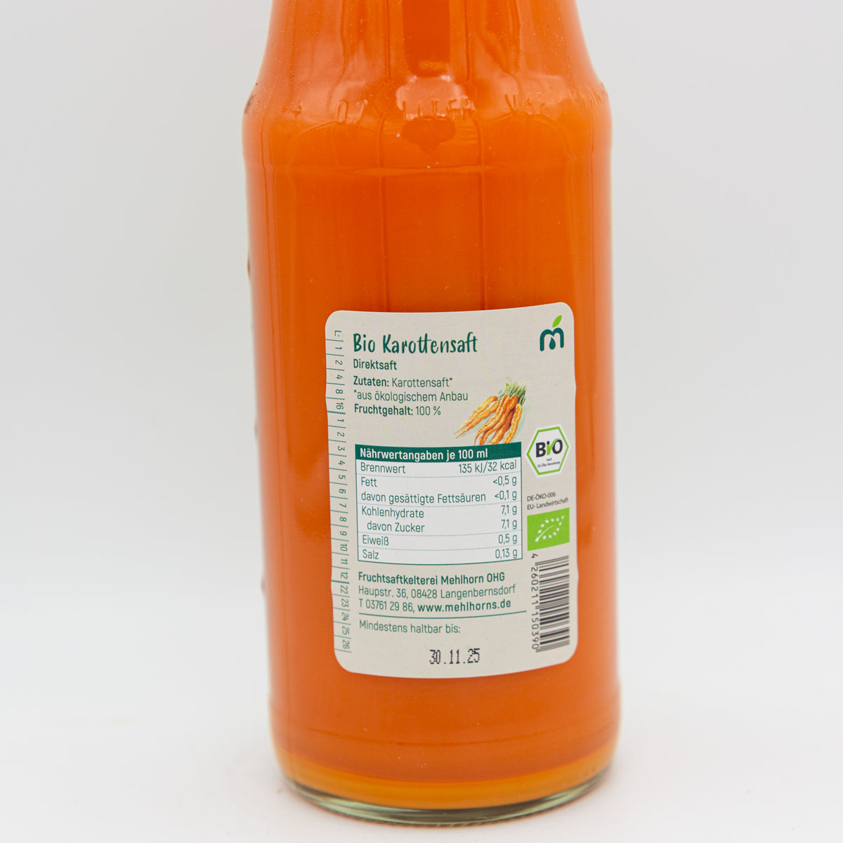 Bio Karottensaft – Direktsaft, 0,7 l