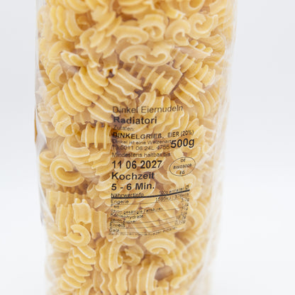 Dinkel Eiernudeln - Radiatori, 500g
