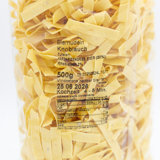 Eiernudeln Knoblauchnudeln, 500g