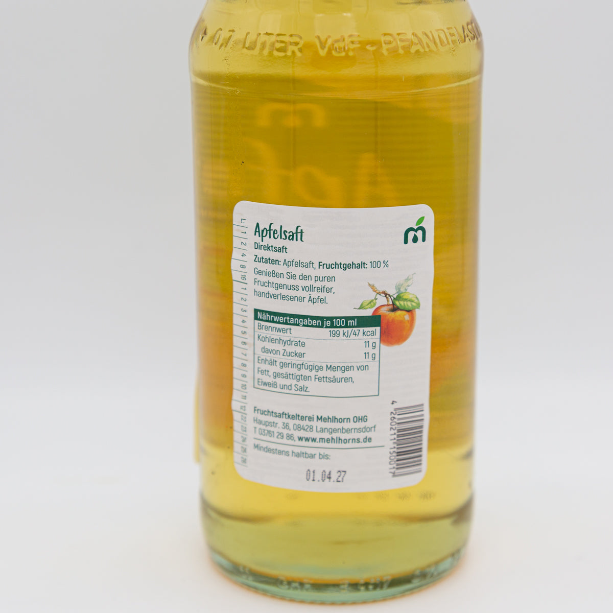 Apfelsaft klar - Direktsaft, 0,7l