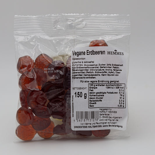 Fruchtgummi Süße Erdbeeren – vegan, 150 g