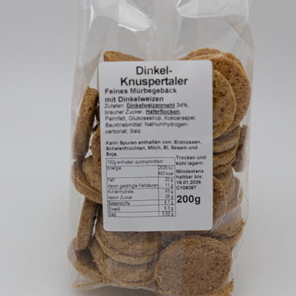 Süßwaren Dinkel Knuspertaler