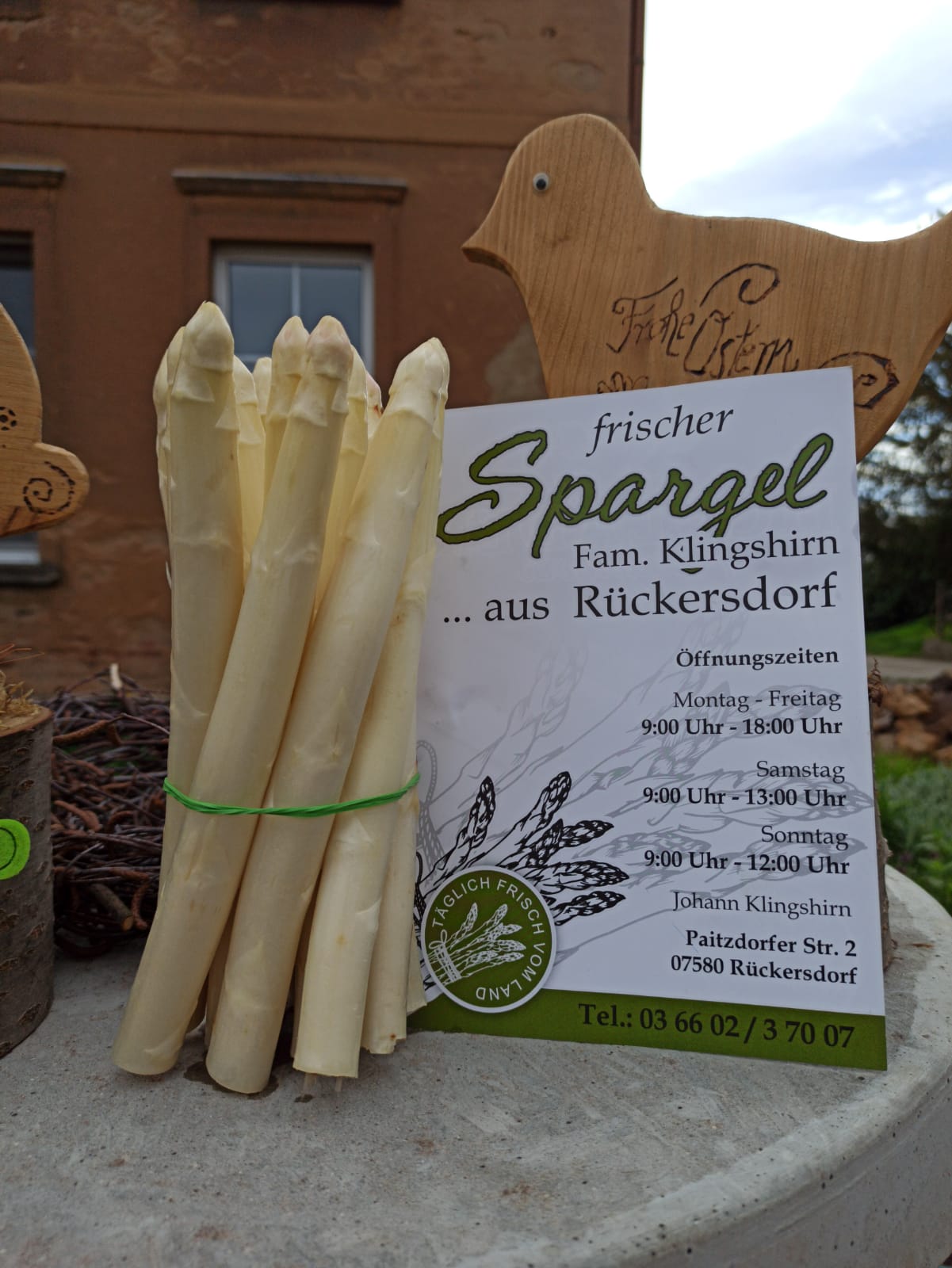 Weißer Spargel aus Rückersdorf – frisch vom Feld
